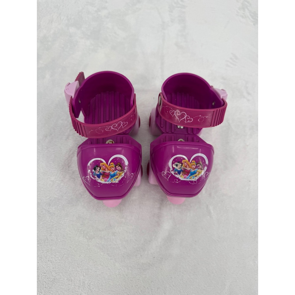 Disney Princess Kids Adjustable Quad Roller Skates Purple & Pink Strap On Skates